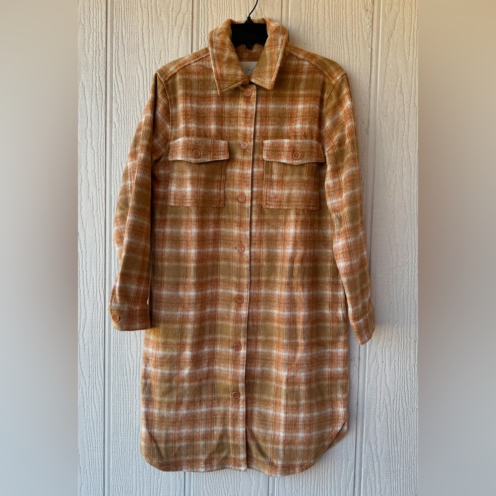 Jessica Simpson Plaid Shacket - Picture 4 of 13